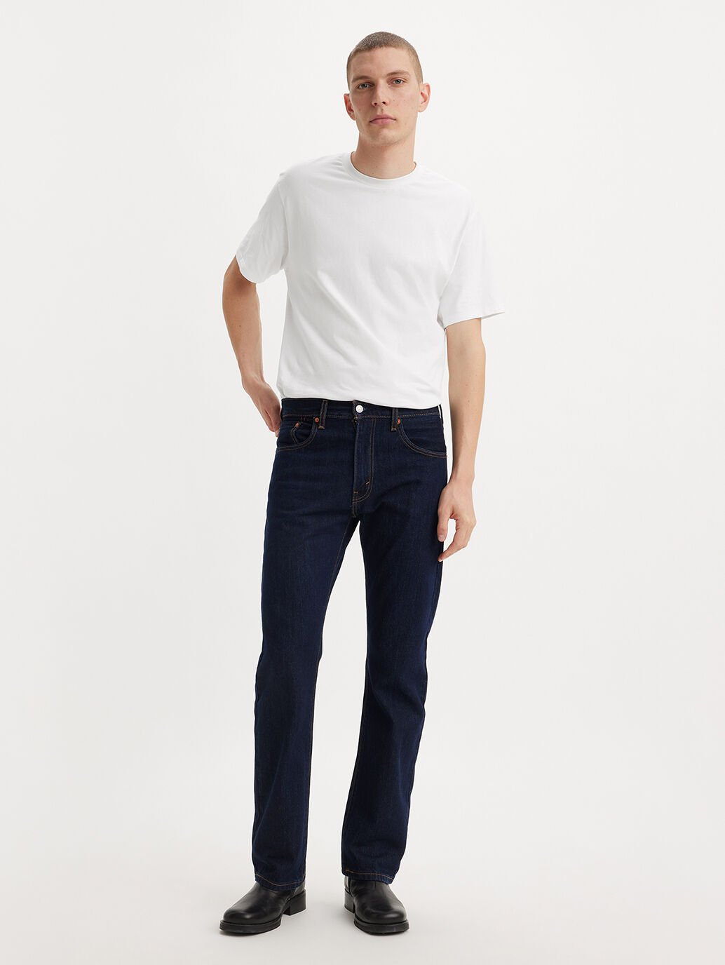 Levi's Mens 517 Boot Cut Jeans Rinse