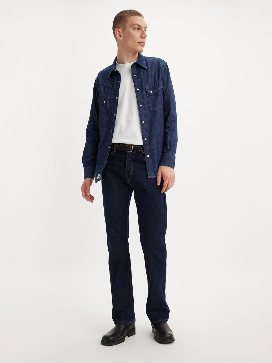 Levi's Mens 517 Boot Cut Jeans Rinse