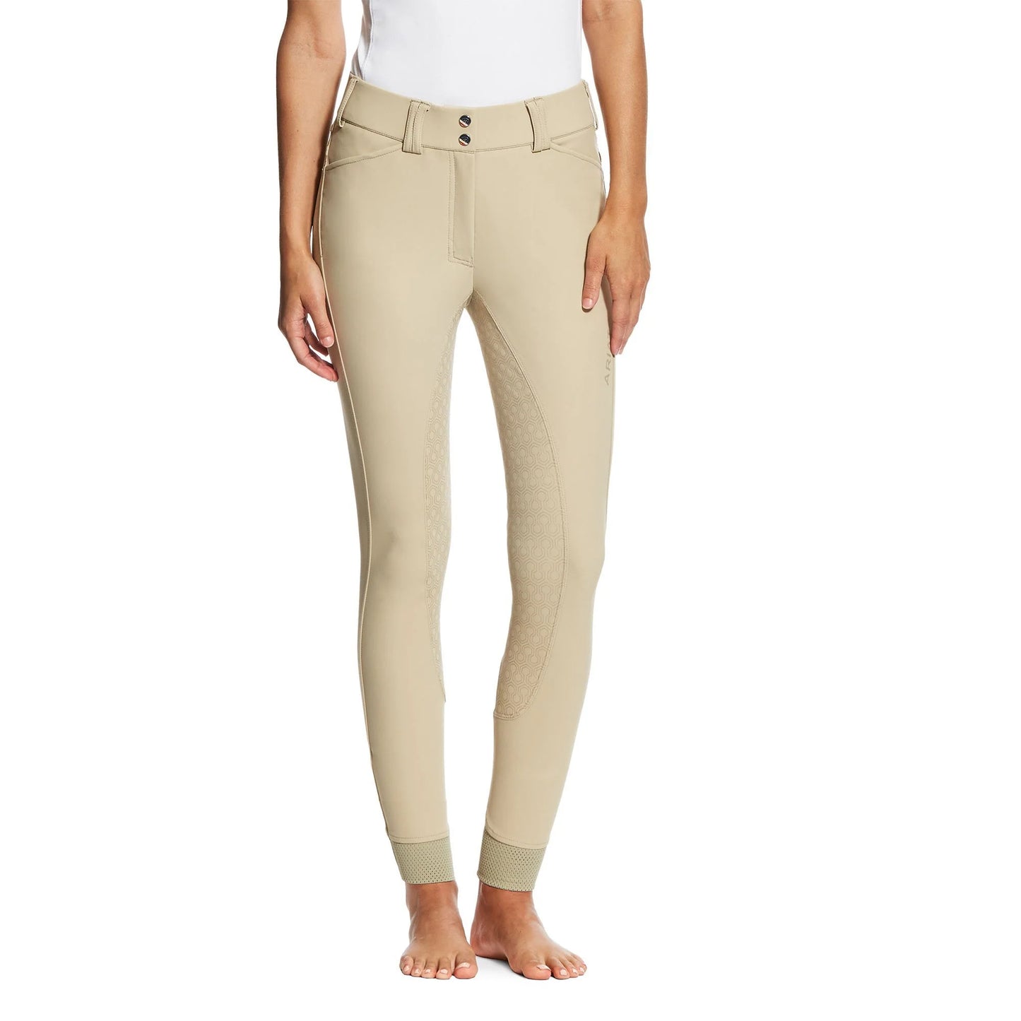Ariat Womens Tri Factor Grip Breeches Tan