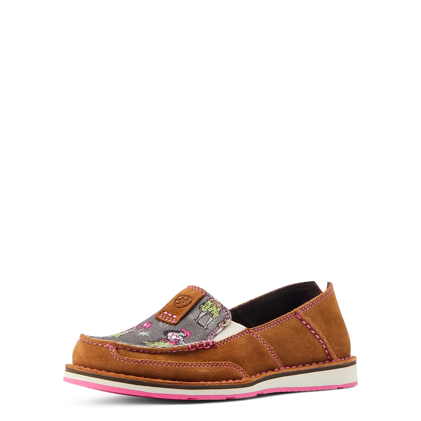 Ariat Cruiser Western Aloha Nutty Bean Hula Print Shoes