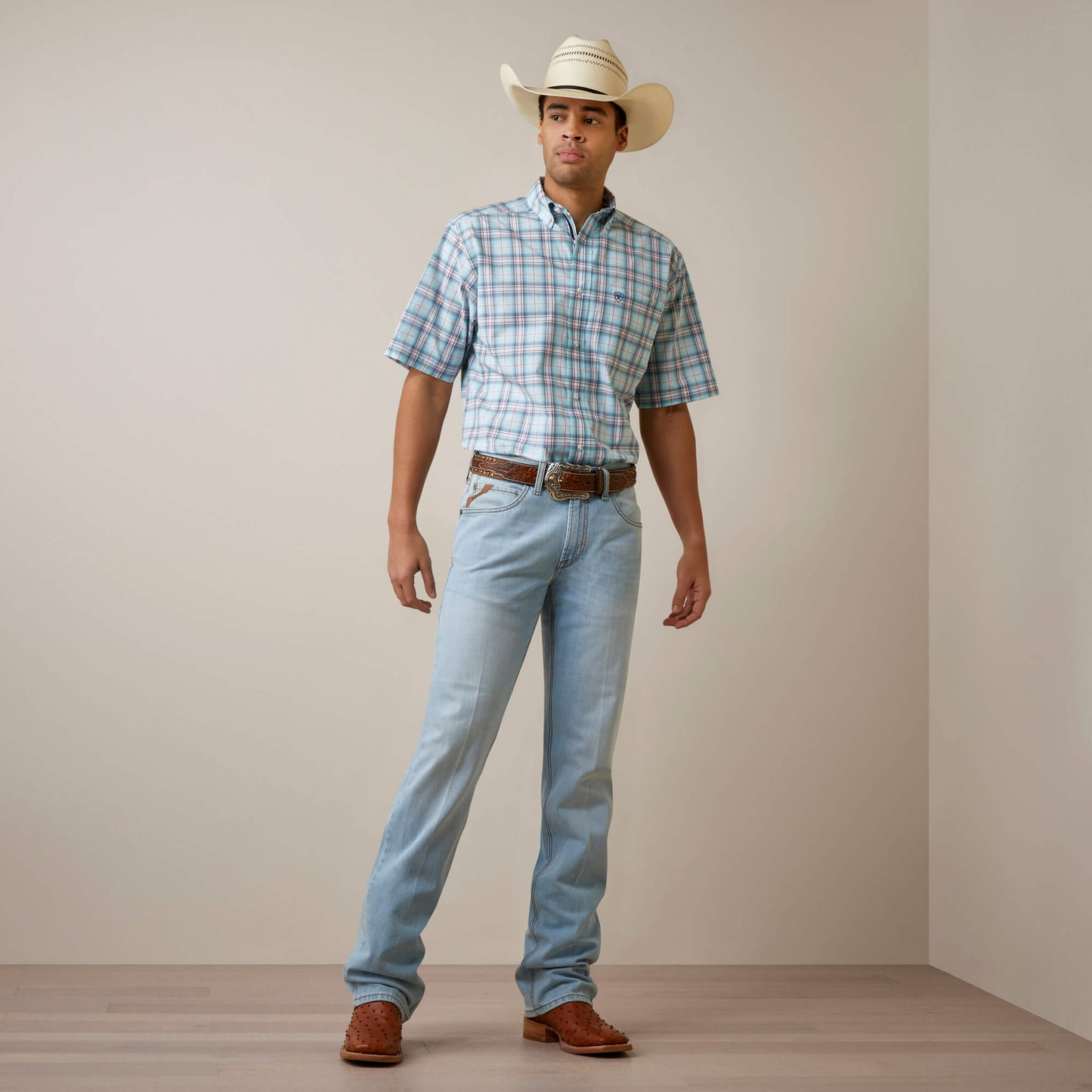 Ariat M5 Straight Leg Mens Jeans Eli Zuma