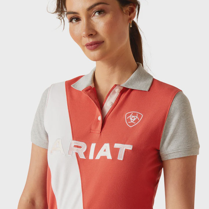Ariat Ladies Taryn SS Polo Baked Apple