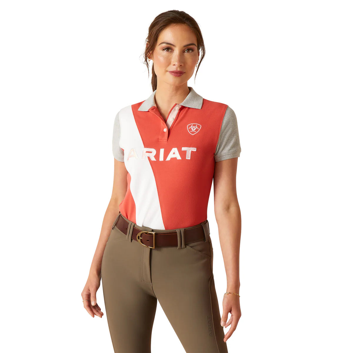 Ariat Ladies Taryn SS Polo Baked Apple