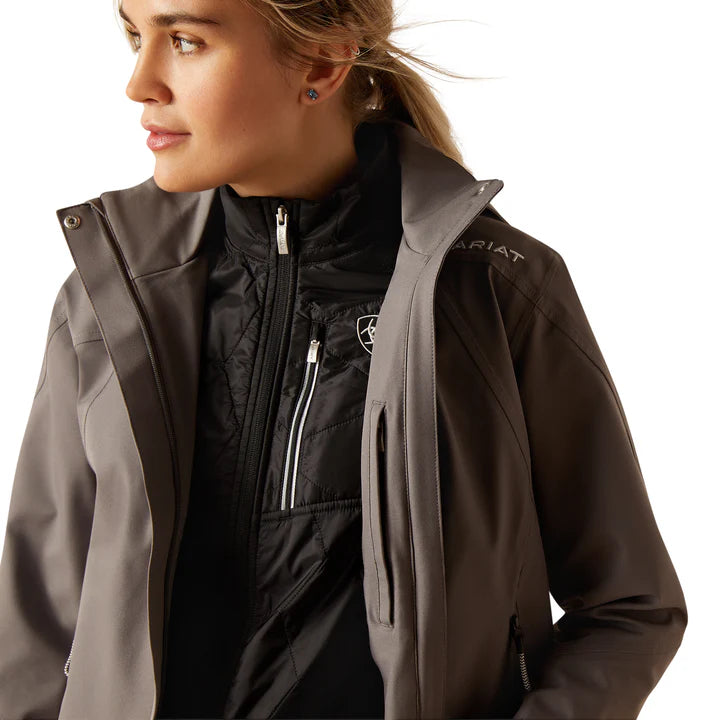 Ariat Ladies Coastal H20 Jacket Plum Grey