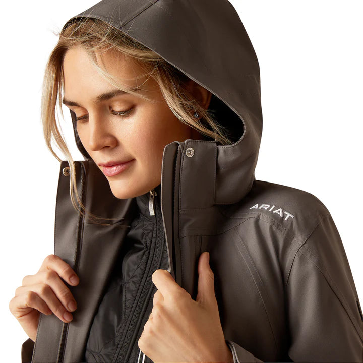 Ariat Ladies Coastal H20 Jacket Plum Grey