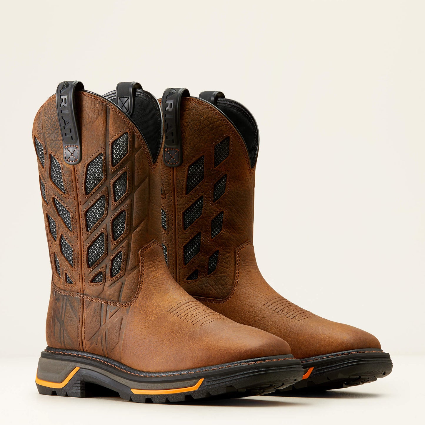 Ariat Mens Big Rig Tread Venttek Earth Graphite Boots