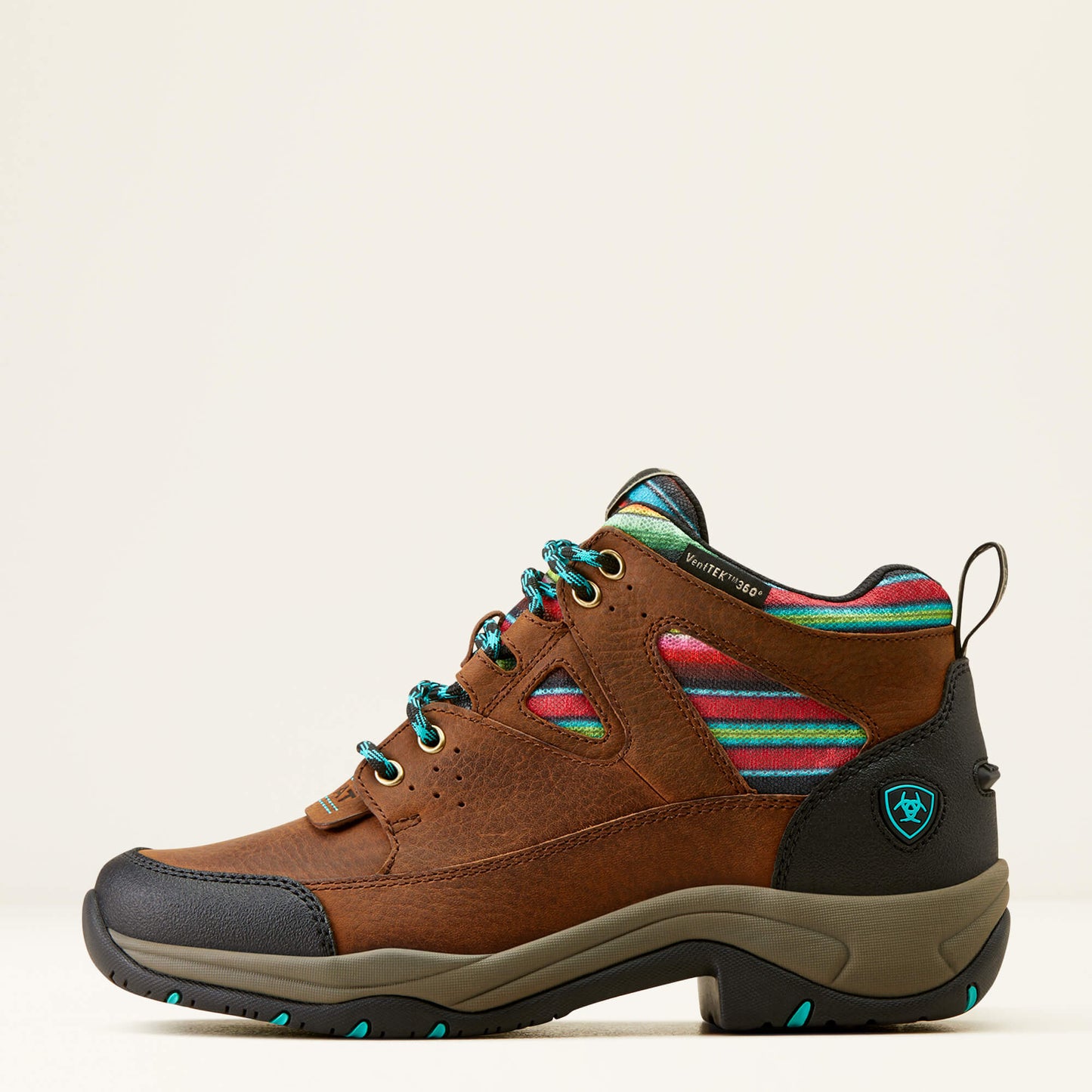 Ariat Ladies Terrain Venttek 360 Arizona Brown Turquoise Serape