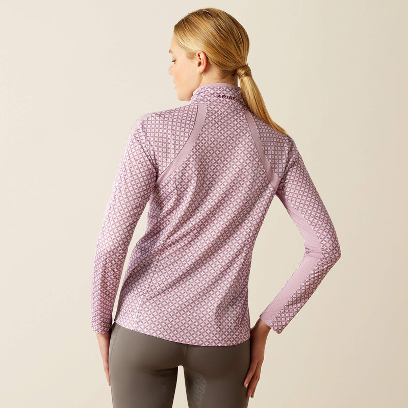 Ariat Ladies Sunstopper 3.0 1/4 Zip Shirt Lavender