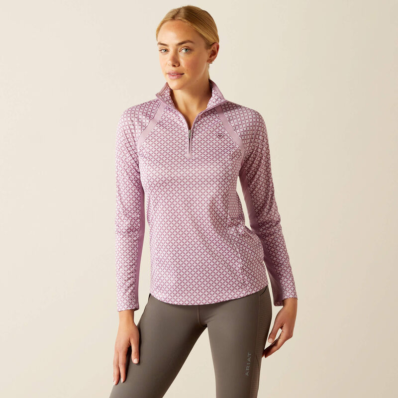Ariat Ladies Sunstopper 3.0 1/4 Zip Shirt Lavender
