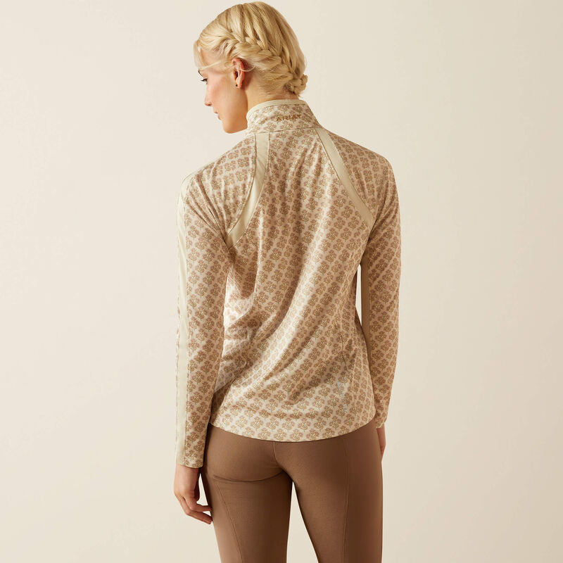 Ariat Sunstopper 3.0 1/4 Zip Ladies Shirt Almond Milk