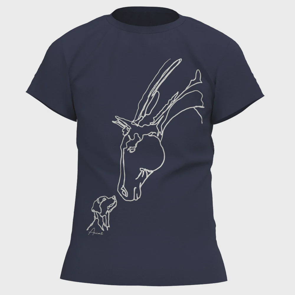 Ariat Girls Hay Girl SS Tee Navy