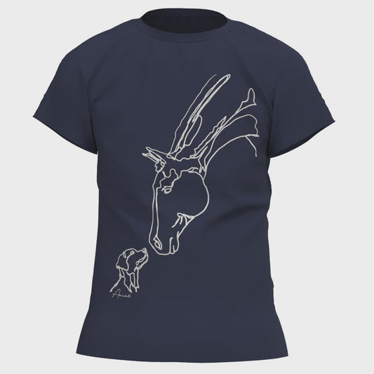 Ariat Girls Hay Girl SS Tee Navy