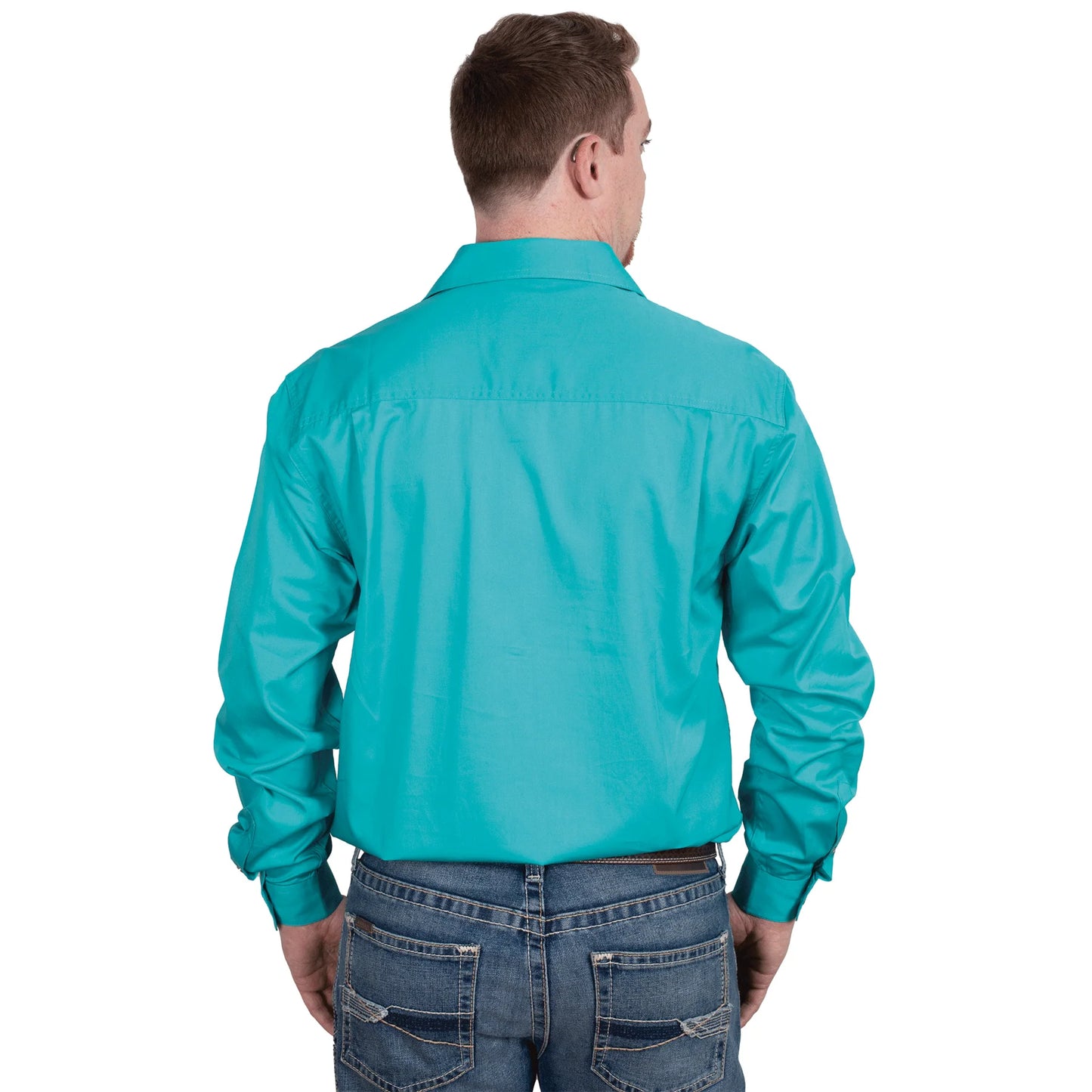 JCA Cameron Mens Workshirt Turquoise