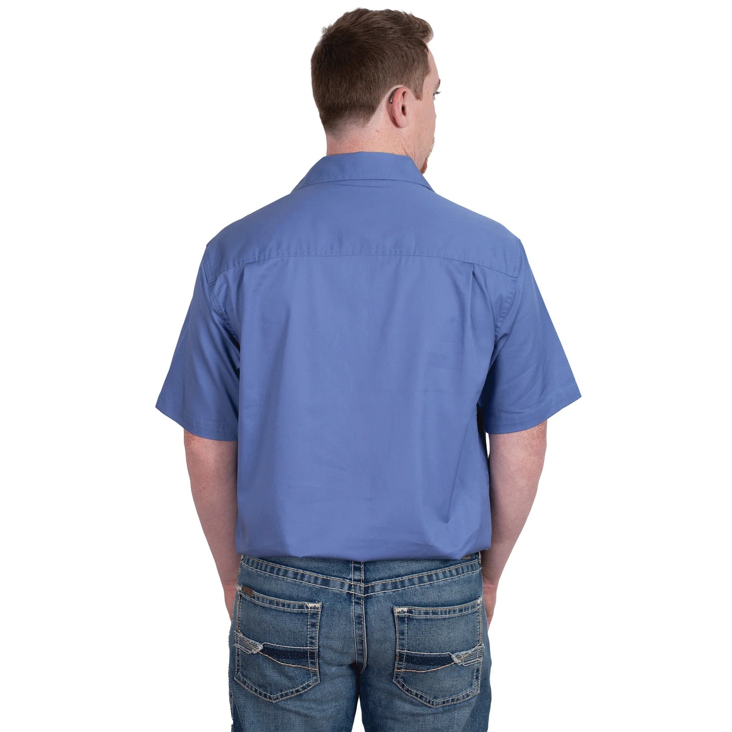 JCA Adam Mens Workshirt Blue