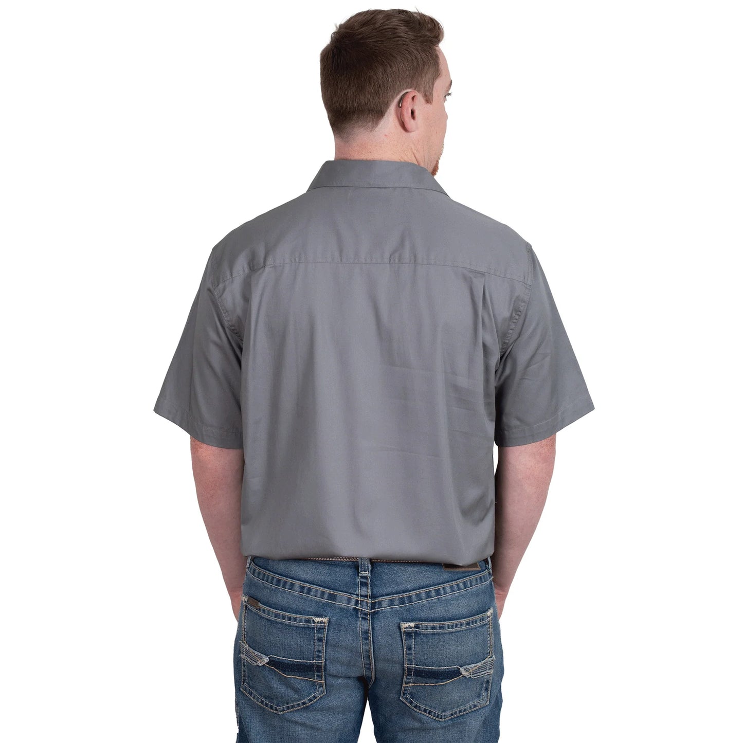 JCA Adam Mens Workshirt Steel Grey