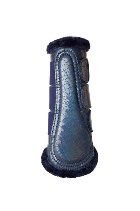 Horze Ice Water Holigram Brushing Boots Blue Depth