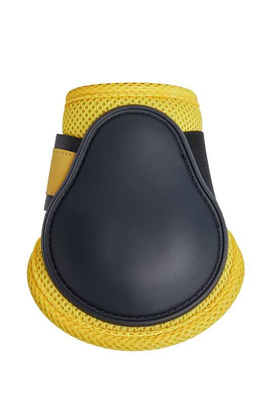 Horze Chicago 2.0 Fetlock Boots Very Dark Blue with Yellow