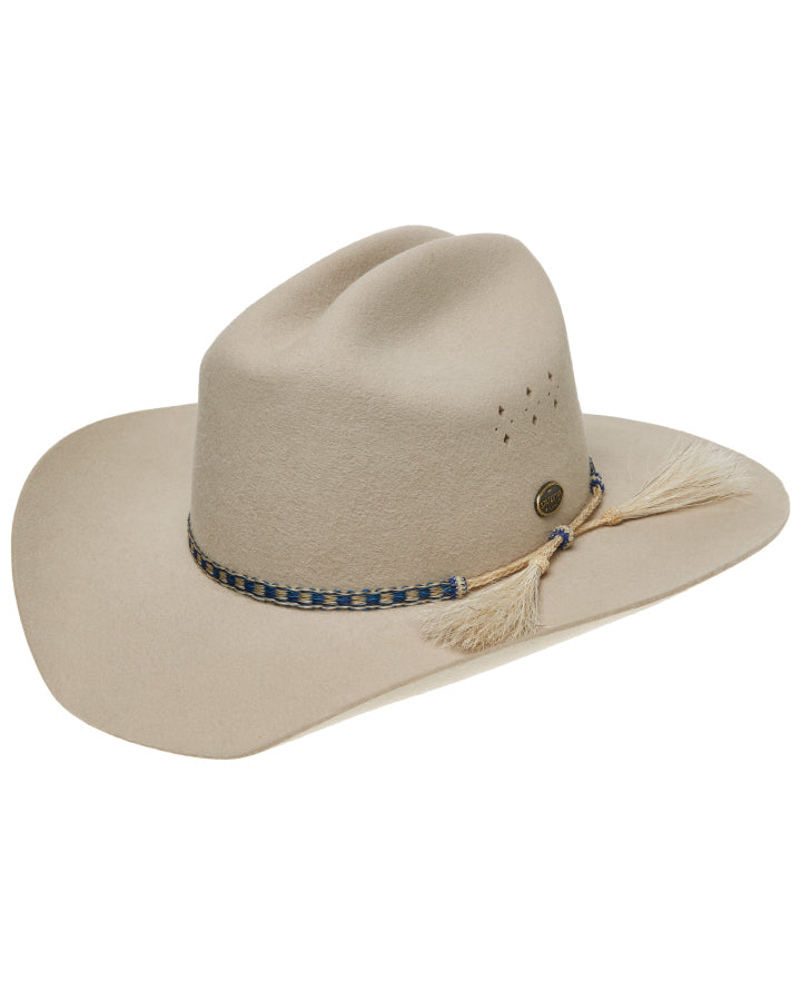 Statesman Great Divide Fur Felt Hat Light Cream