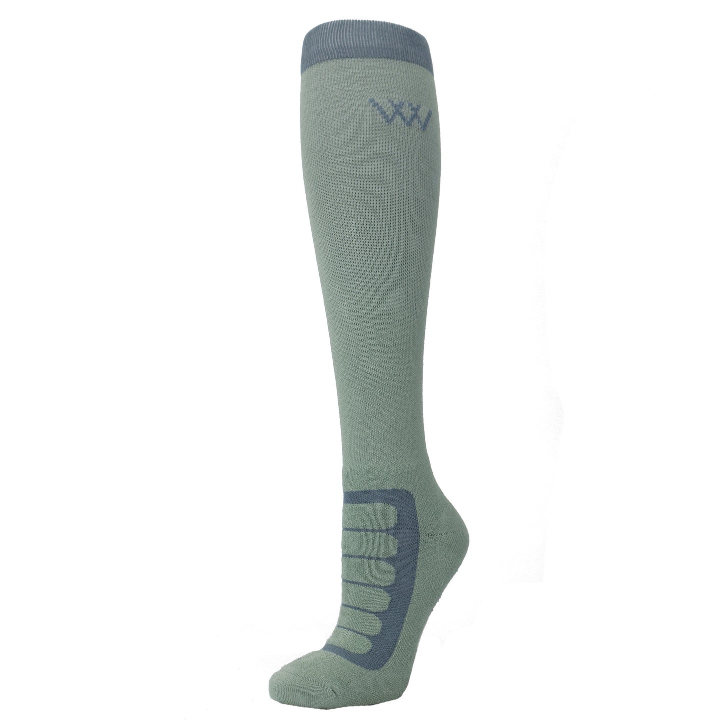 Woof Wear Long Bamboo Tech Riding Sock Sage & Steel