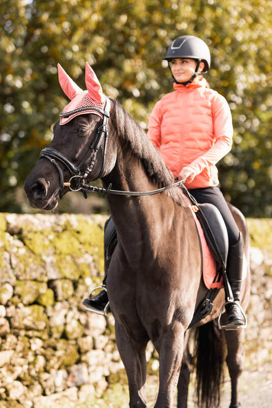 Horze Urban Vitality Ear Net Crabapple Full