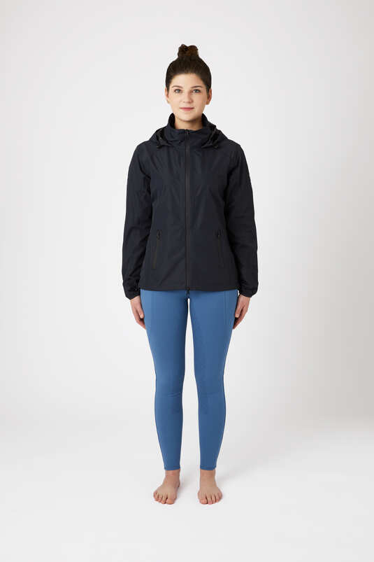 Horze Stella Rain Jacket Very Dark Blue