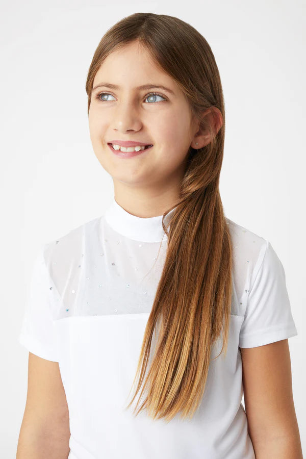 Horze Kaya JR Show Shirt with Rhinestones