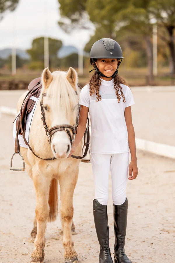 Horze Kaya JR Show Shirt with Rhinestones