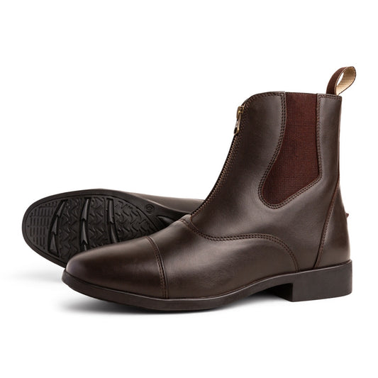 Cavalier Short Zip Boots Brown