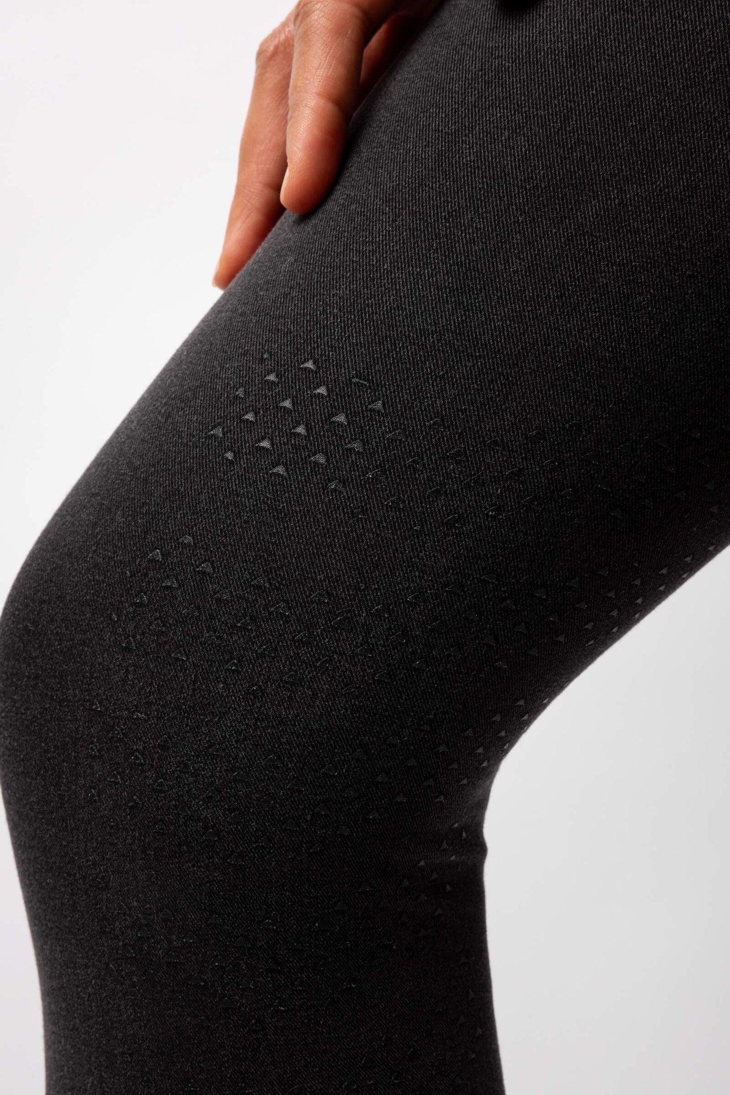 Horze Carolyn Denim Full Grip Ladies Breeches Black