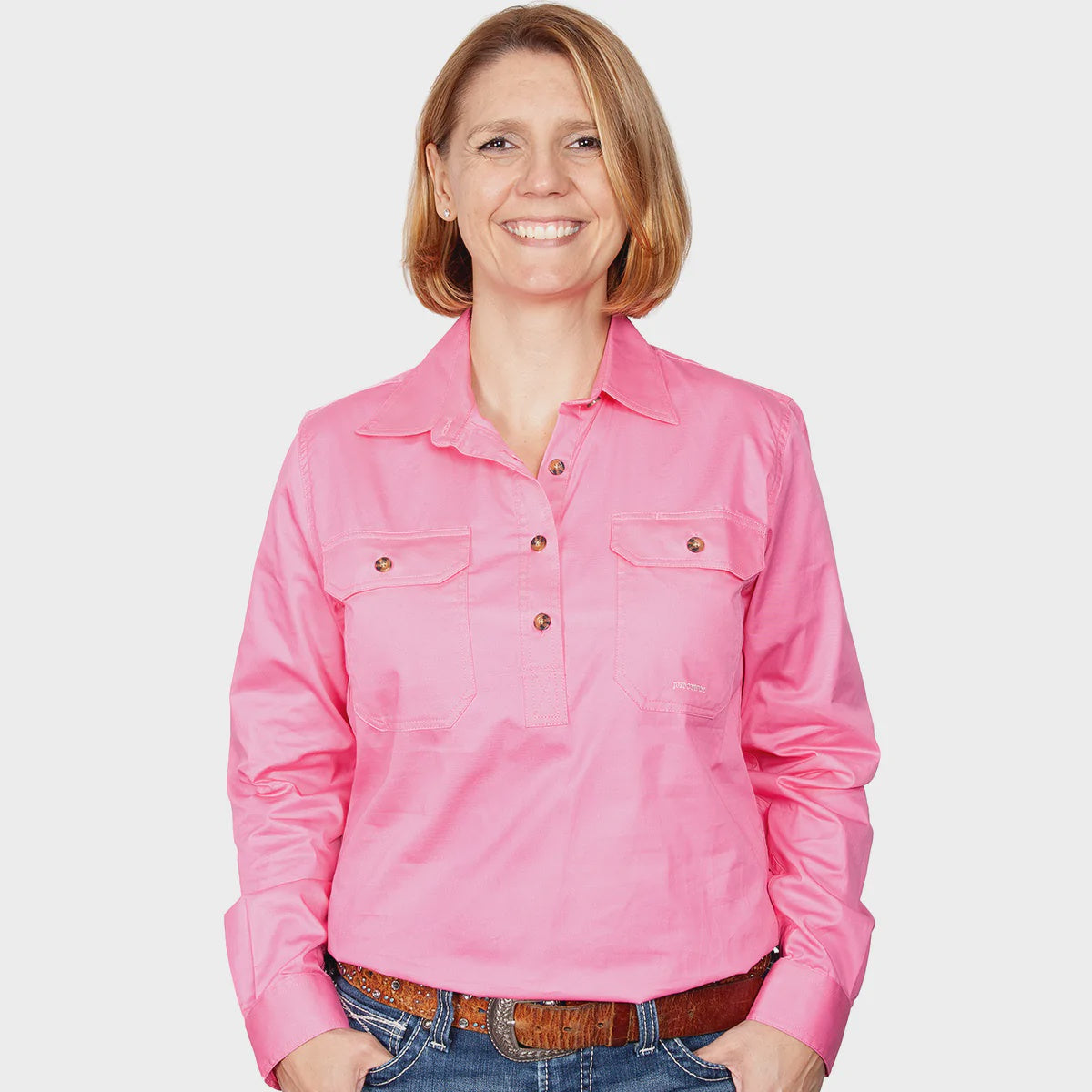 JCA Jahna Ladies Workshirt Rose