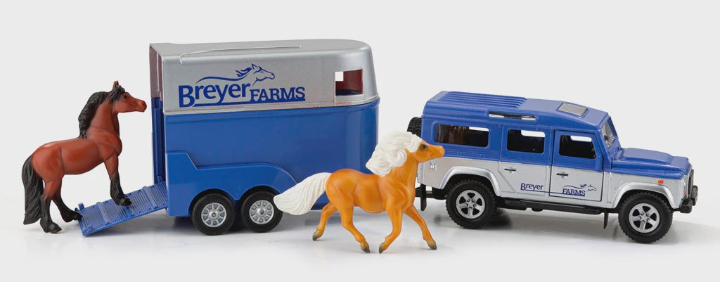 Breyer Land Rover® and Tag Along Horse Trailer