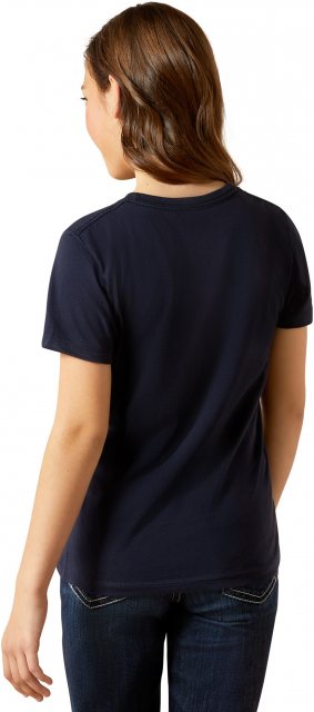 Ariat Girls Hay Girl SS Tee Navy