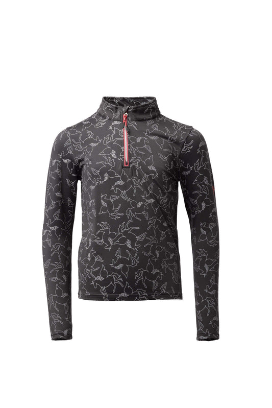 Horze Pegasus JR Training Shirt Caviar Black