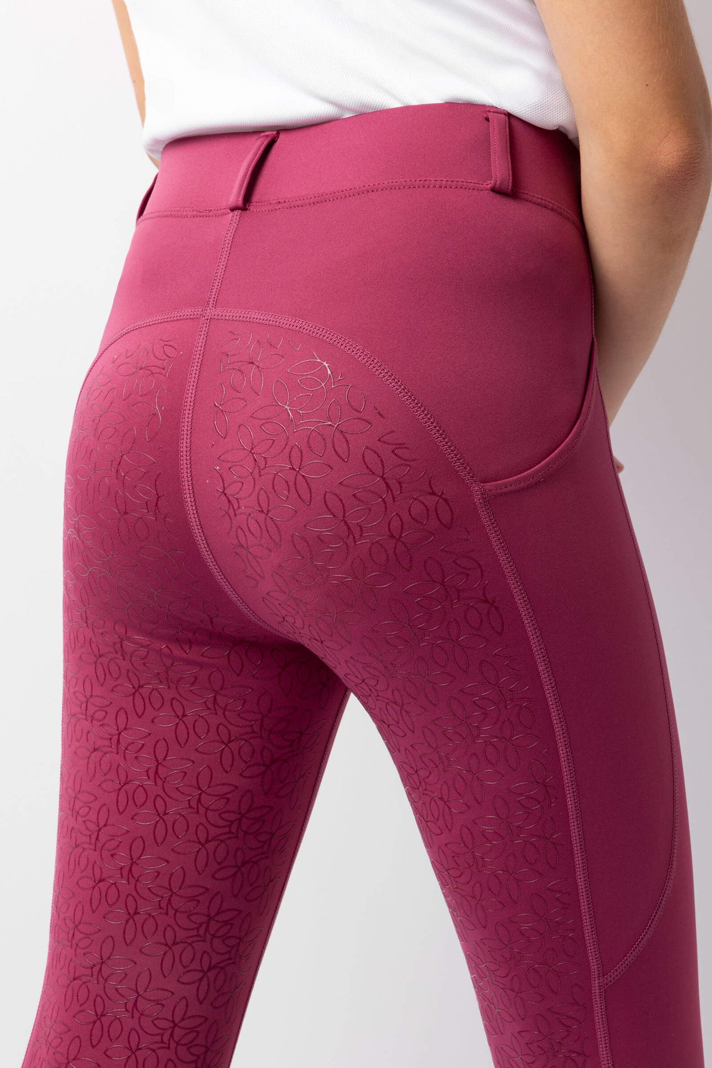 Horze Dea Jr Riding Tights Dry Rose