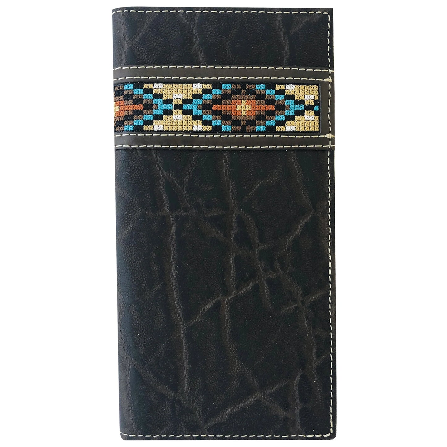 Roper Wallet Rodeo Aztec Brown