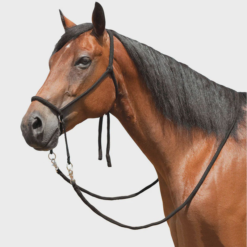 Briglia Bitless In Nylon Intrecciato Morbida: Libertà E Controllo Per Il Tuo Cavallo