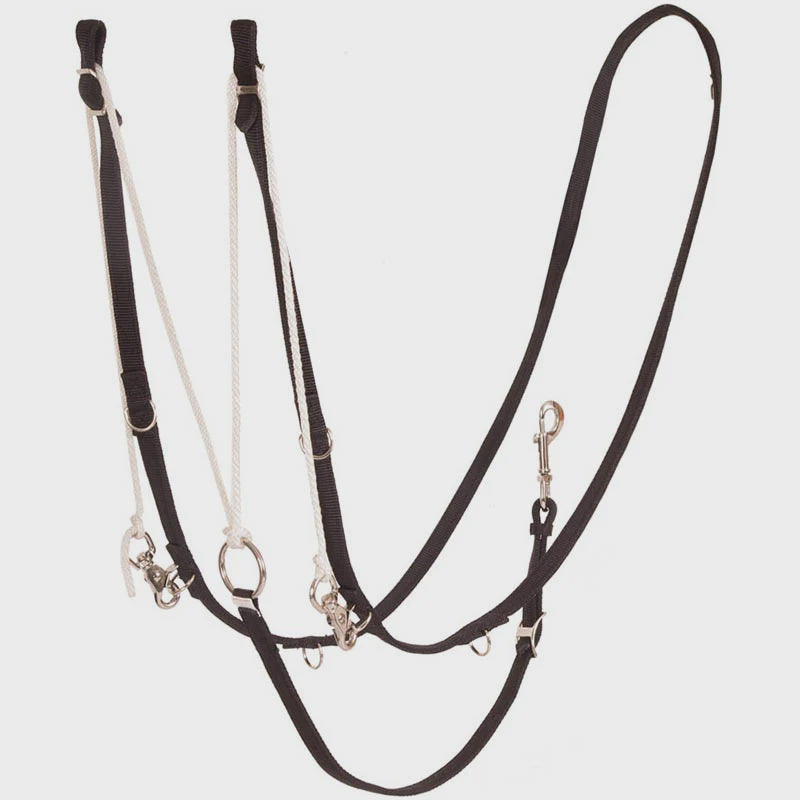 Ezy Ride German Martingale Nylon Web Black
