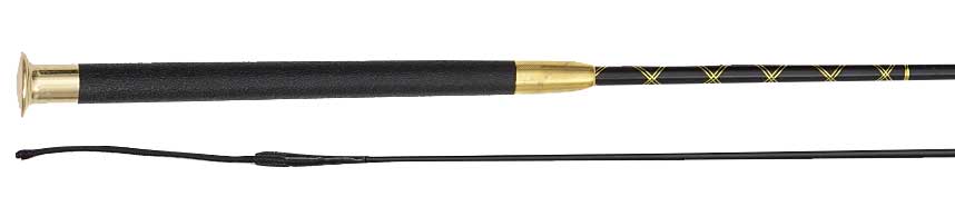 Aintree Dressage Whip Black & Gold