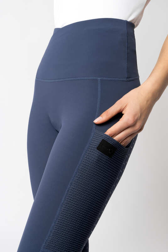 Horze Brina Ladies Full Grip Tights Dark Navy