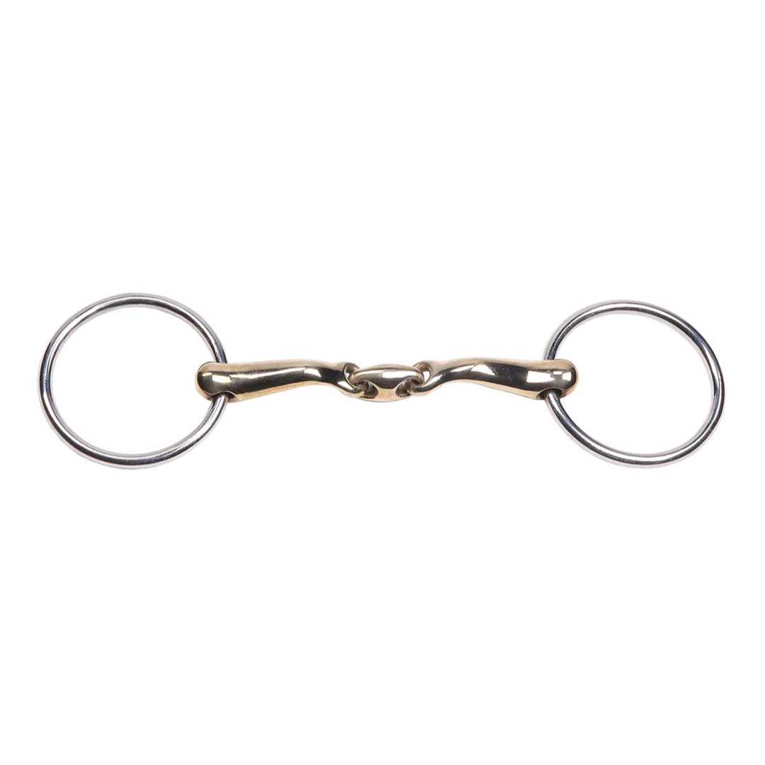 Curved Gold Training Snaffle