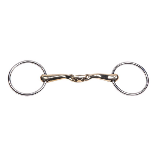 Curved Gold Training Snaffle