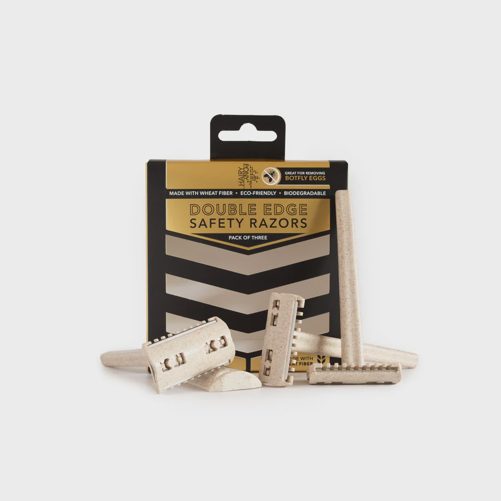 Hairy Pony Double Edge Safety Razors 3 Pack