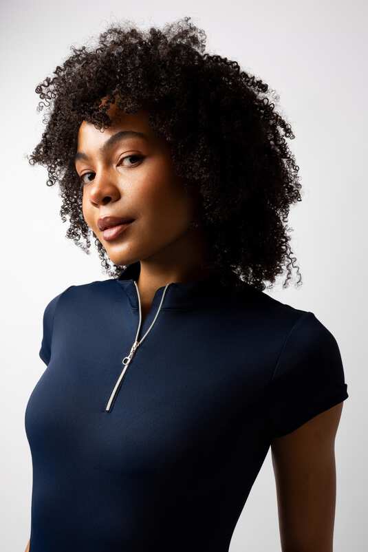 Horze Mina Training Ladies Shirt Navy