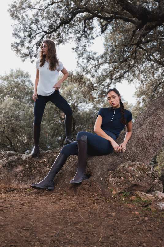 Horze Mina Training Ladies Shirt Navy