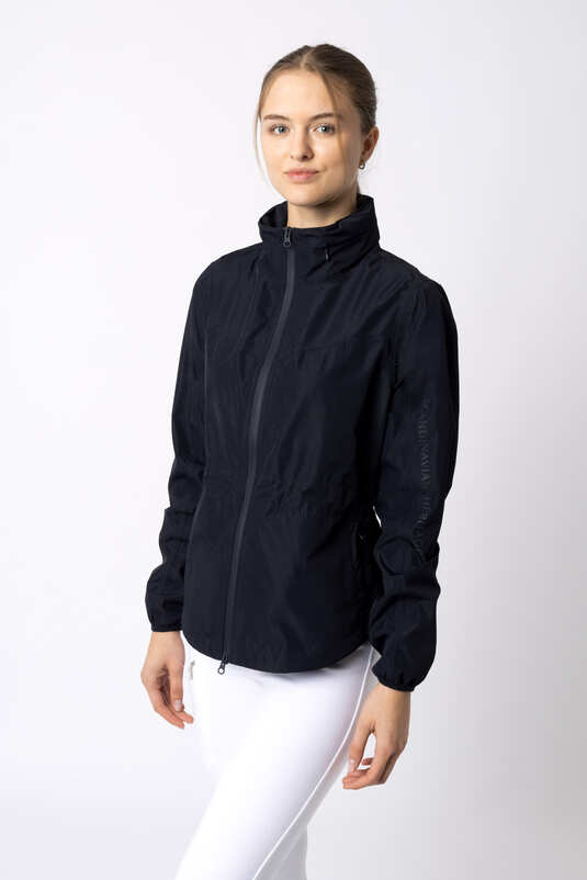 Horze Fiora Ladies Waterproof Jacket Navy
