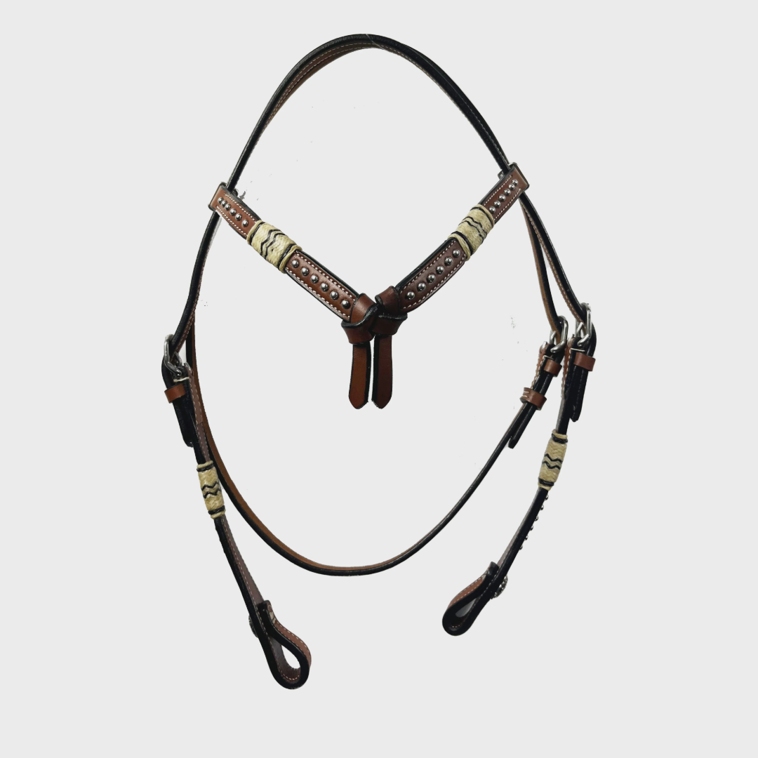Ezy Ride Bridle Futurity with Dots and Rawhide