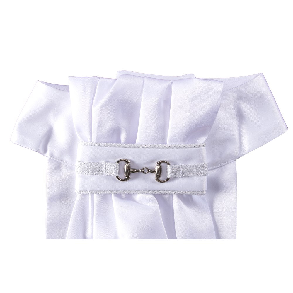 Huntington Stock Tie Snaffle Bit White