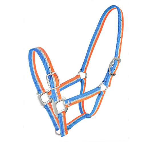 Halter Abstract  Royal & Orange