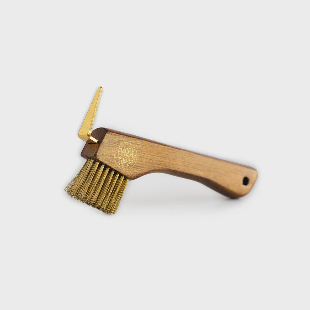 Hairy Pony Copper Bristle Wooden Hoof Pick