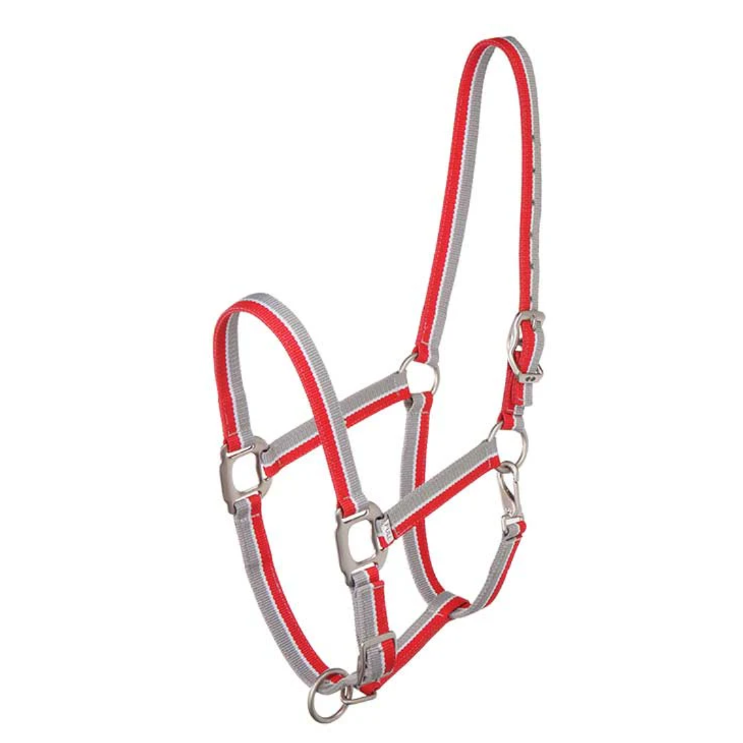Striped Halter Red & Grey